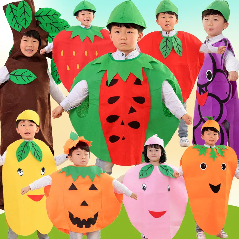 Women'S Fashion Underwear - クリスマス子供用果物と野菜のモデリングコスチューム幼稚園フルーツ環境ファッションショー服新年コスチューム