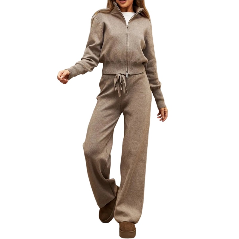 Women'S Fashion Quarter Zip - 女性ラペルカラーカーディガンカジュアル毎日の通勤ニットプルオーバーレディーストップスカジュアルファッション日常着