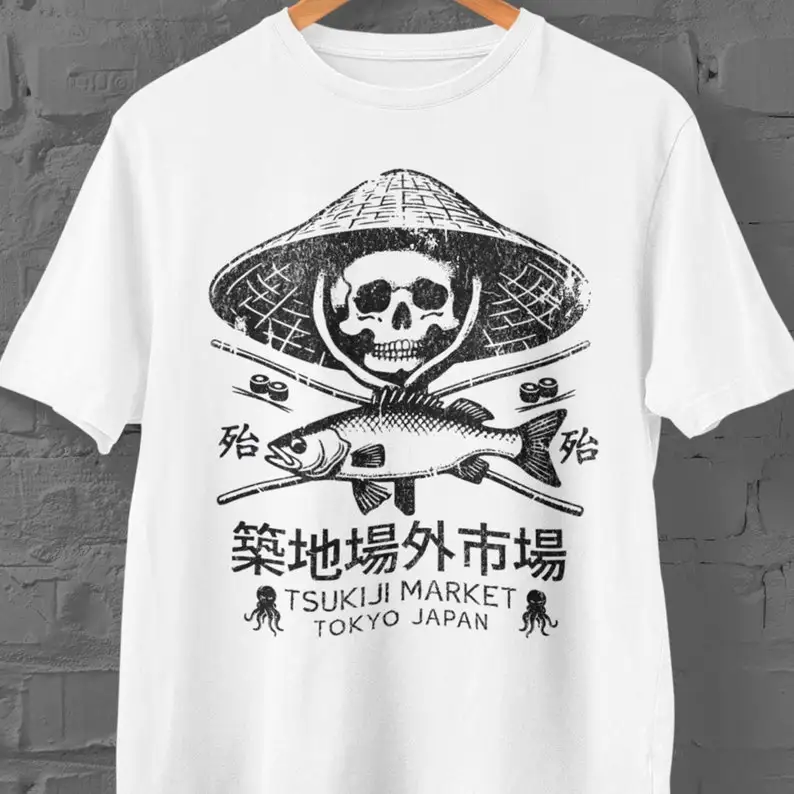 Women'S Fashion Market Size - TakTsukiji 魚市場 Tシャツマグロシャツ女性服グラフィック Tシャツ美的服 Y2K トップ原宿ファッション