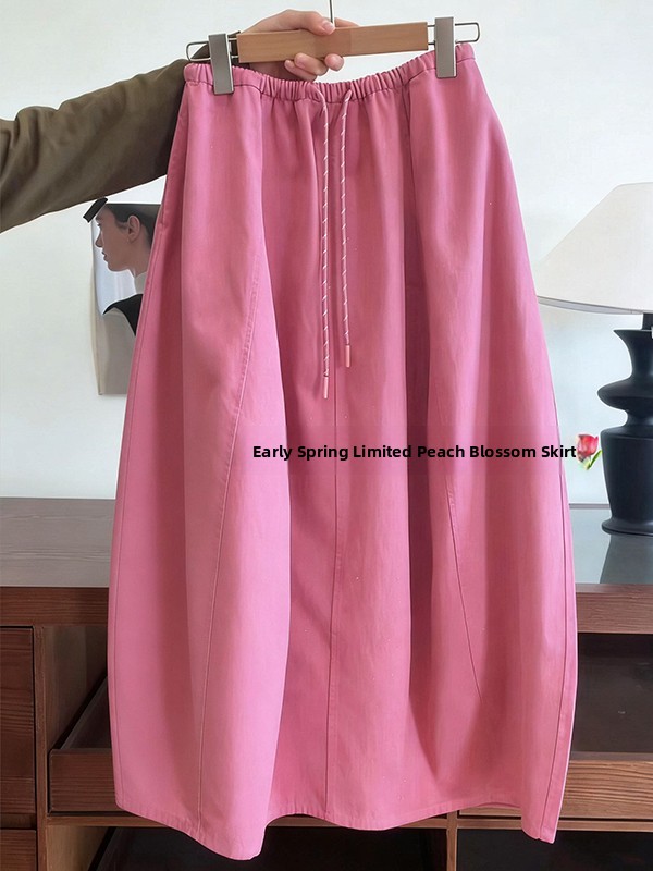 A-Line Skirt Midi - プラスサイズハーフスカートスリミングフラワーバッドレディースサマーハイウエストルーズAラインミディスカート韓国スタイルカジュアル薄手スカート