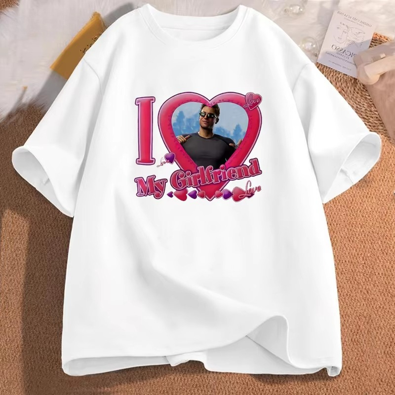 Women Fashion Video - ジョニーケイジアイラブマイガールフレンド Tシャツ女性カジュアルコットン半袖ビデオゲーム紳士服 Strrrtwear グラフィック Tシャツトップ