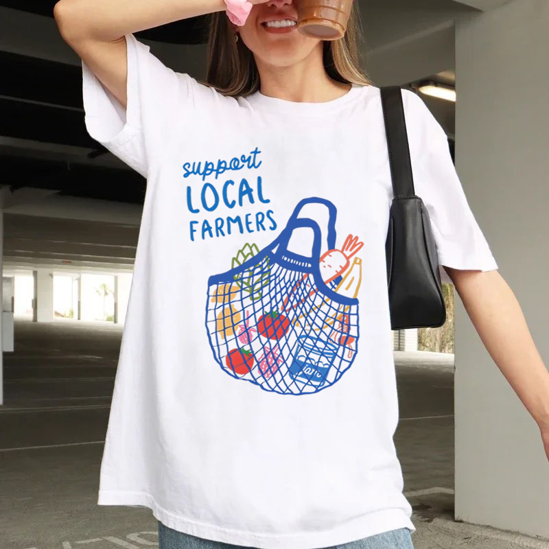 農民市場で会いましょうグラフィックトレンディキュートな 90 - Women'S Fashion Market Size のレビューと価格