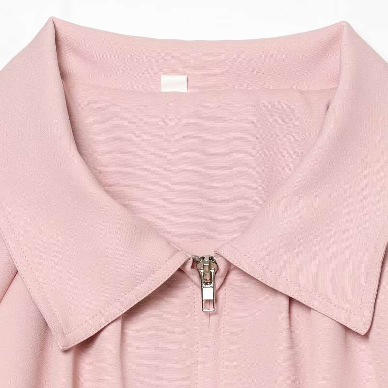 HXAO レディース ルーズ ピンク クロップド ジャケット - Women'S Fashion Quarter Zip のレビューと価格