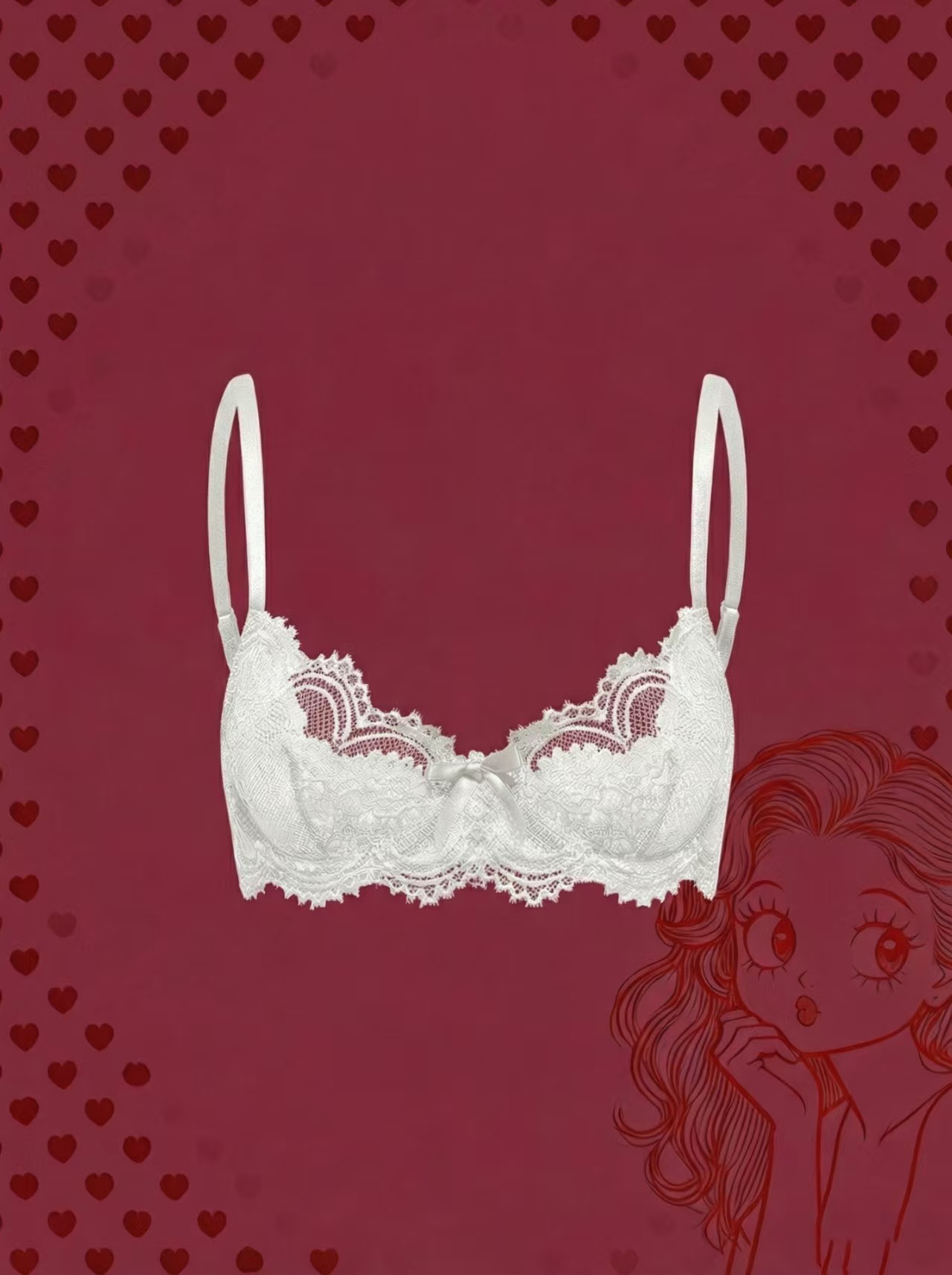 プラスサイズ女性用ブラジャー セクシーレースブラジャー おし - Women'S Fashion Underwear のレビューと価格