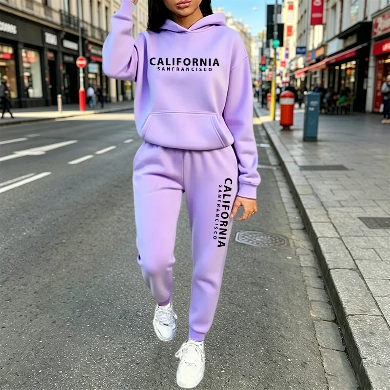 都会的なカジュアルファッション フーディジョガースーツ 秋冬 - Women'S Fashion Suit のレビューと価格