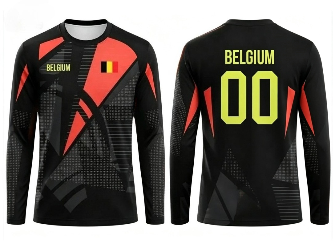 2026年新作ベルギー代表ラウンドネック長袖サッカーユニフォ - Women'S Fashion Jersey のレビューと価格