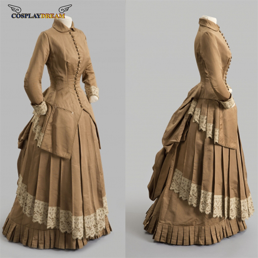 19世紀のファッションドレス、ビクトリア朝のバッスルボールガ - Women Fashion Gown のレビューと価格