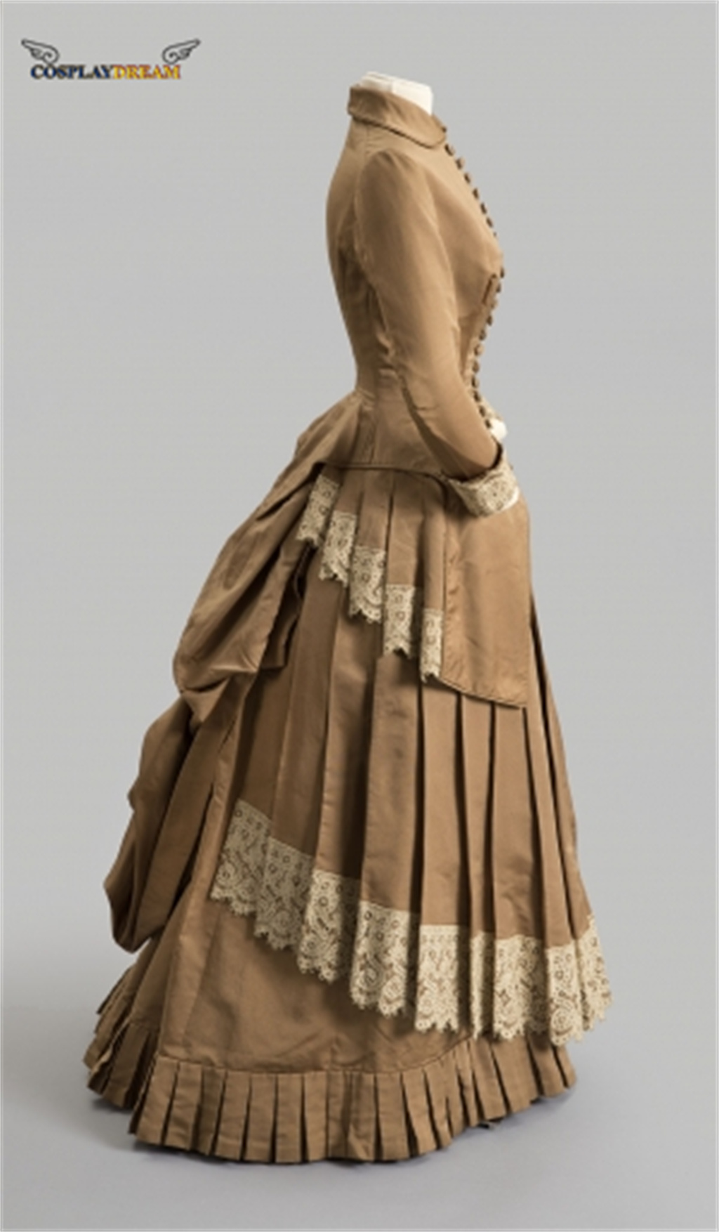 19世紀のファッションドレス、ビクトリア朝のバッスルボールガ - Women Fashion Gown のレビューと価格