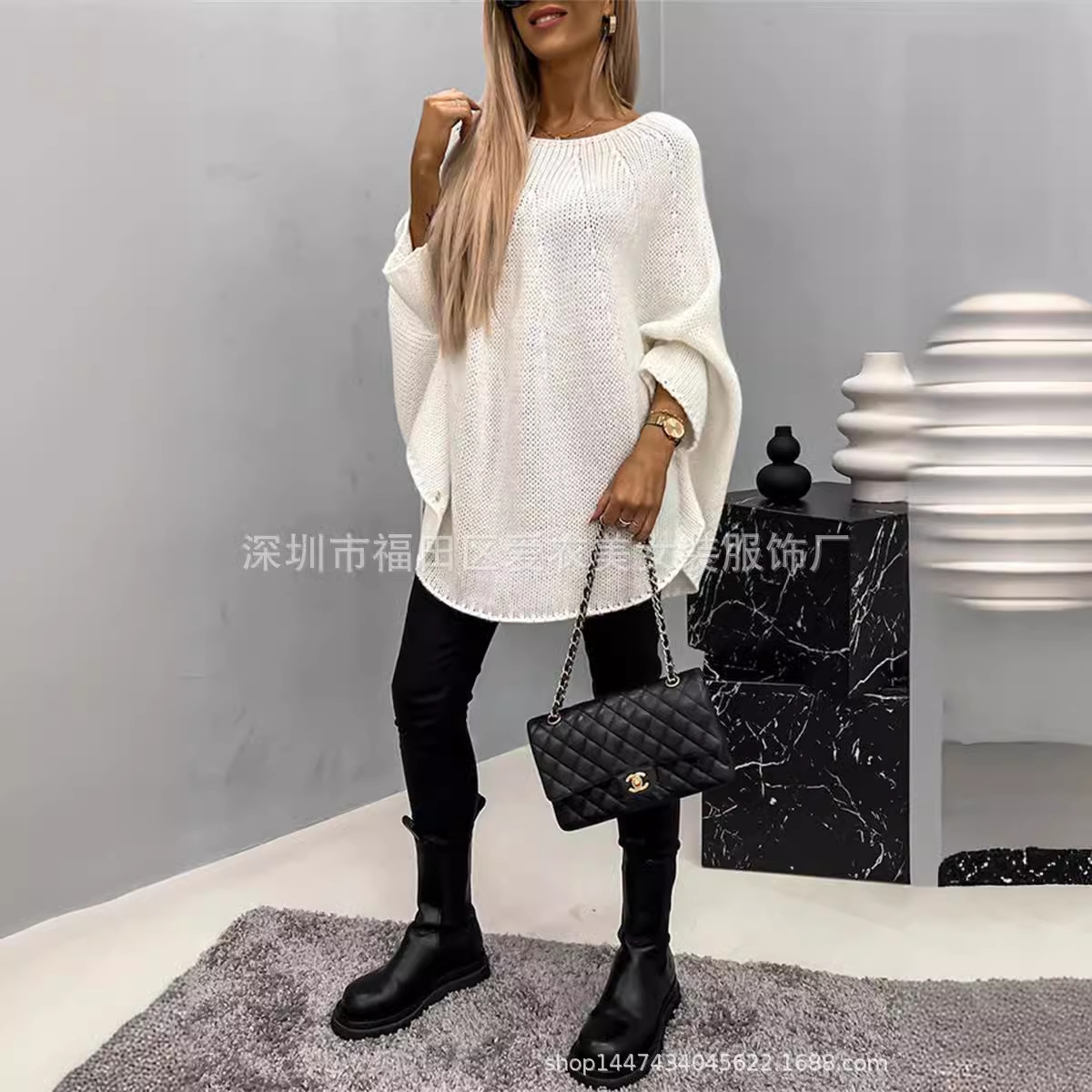 レディースニットケープレインコート風おしゃれニットショールセ - Women'S Fashion Raincoat のレビューと価格