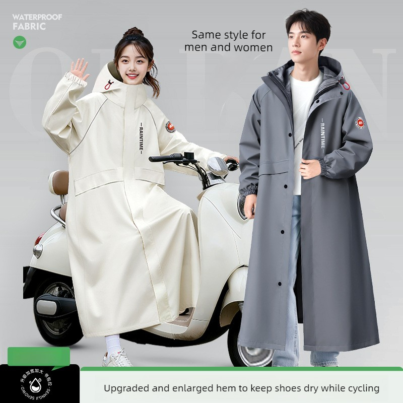 ホットレインコートロングフルボディ防水MTBロード自転車シン - Women'S Fashion Raincoat のレビューと価格