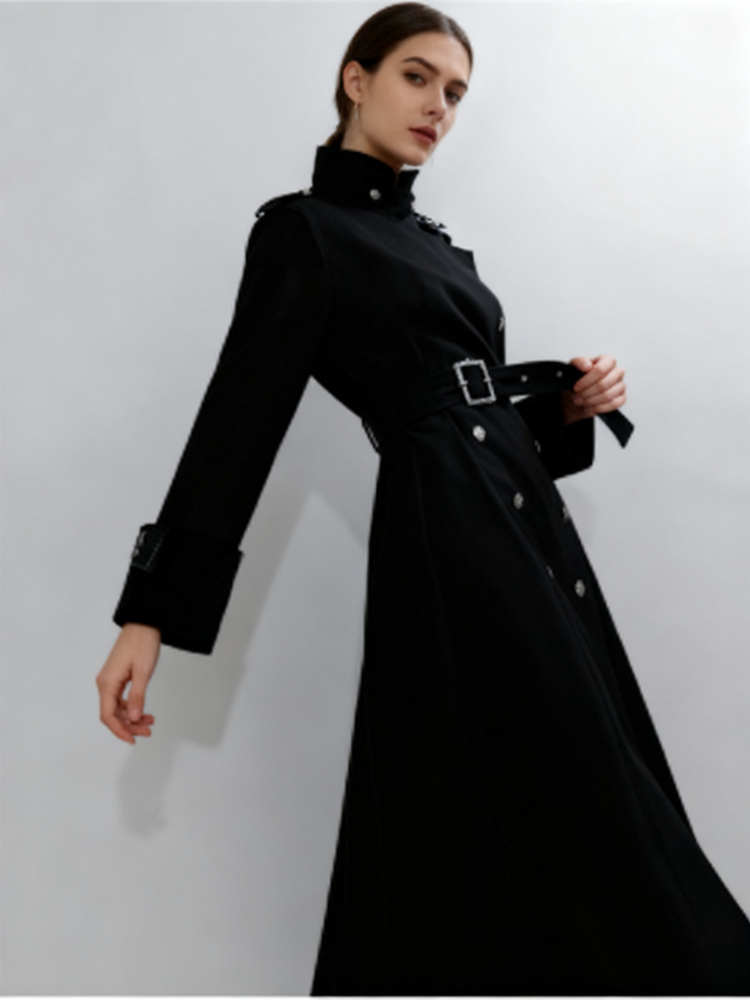 美的ゴシックスタイルのエレガントなロングウールコート、女性用 - Women'S Fashion Winter 2025 のレビューと価格