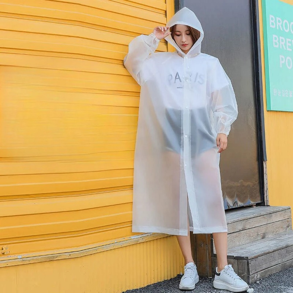 新しい防水レインコート大人の旅行ファッションレインコート屋外 - Women'S Fashion Raincoat のレビューと価格