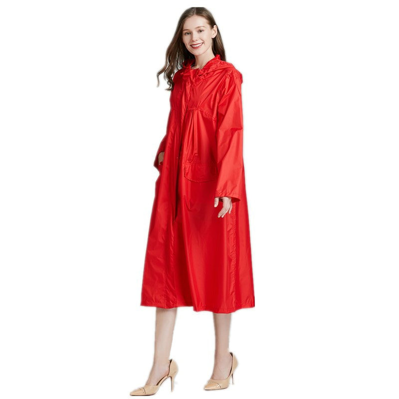 男性と女性のための軽量で防水性のあるロングレインコート,通気 - Women'S Fashion Raincoat のレビューと価格