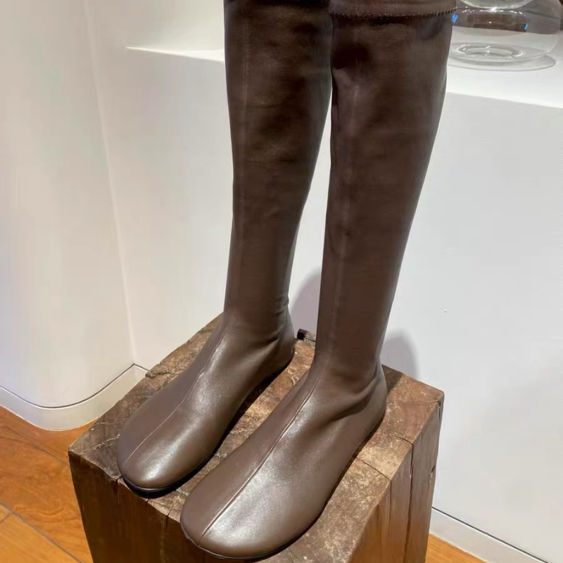2025年新作 レディース ハイブーツ フラット レザーシュ - Women'S Fashion Winter 2025 のレビューと価格