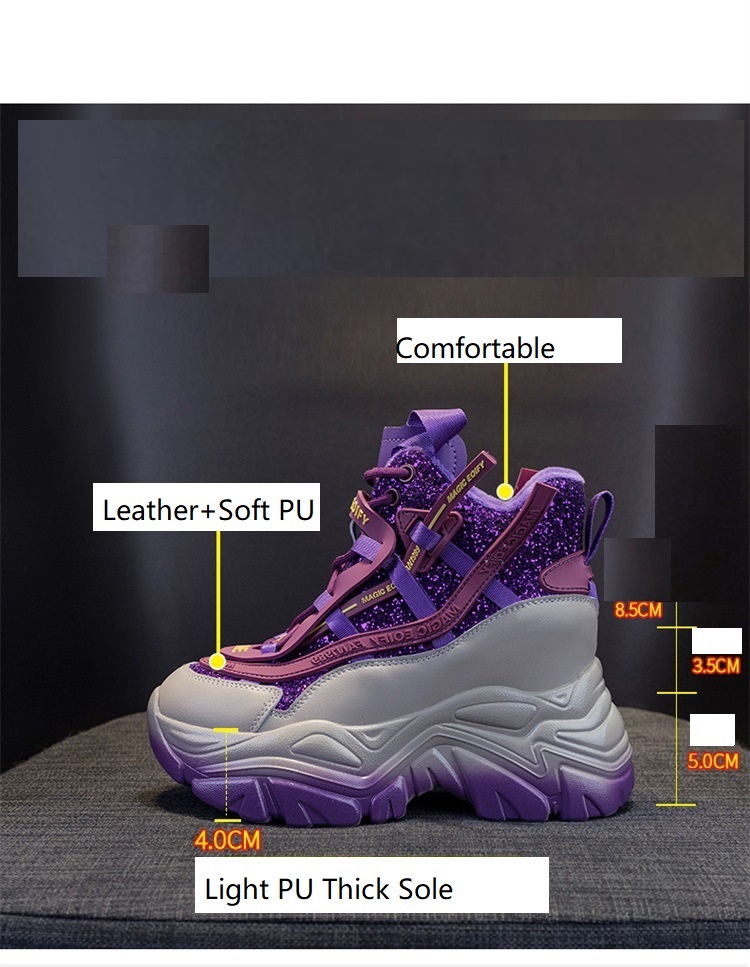 2025年 レディース 隠しウェッジスニーカー 8.5CMソ - Women'S Fashion Winter 2025 のレビューと価格