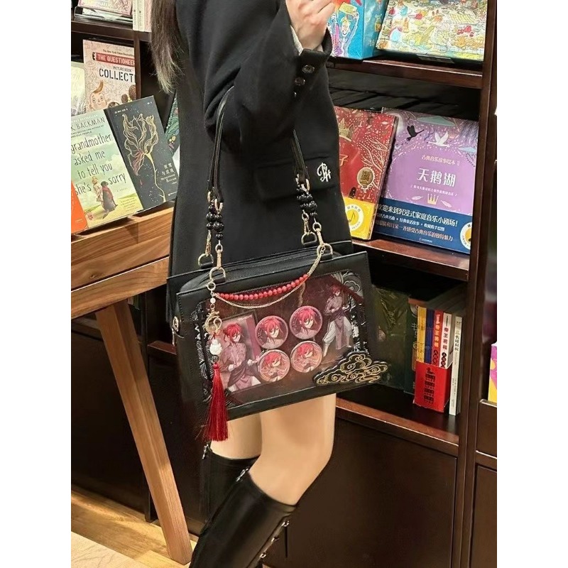女性ヴィンテージパンク原宿ショルダー Ita バッグ透明ファ - Women'S Y2K Fashion Aesthetic のレビューと価格