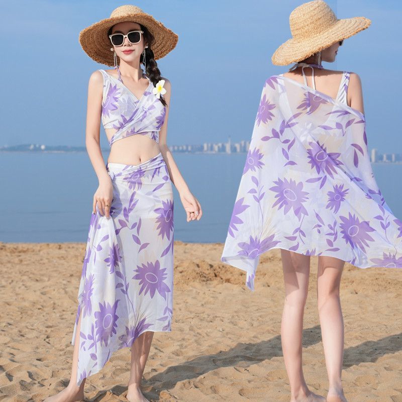 新しいファッショントライアングルビキニ3ピース水着女性用シフ - Women'S Fashion Suit のレビューと価格