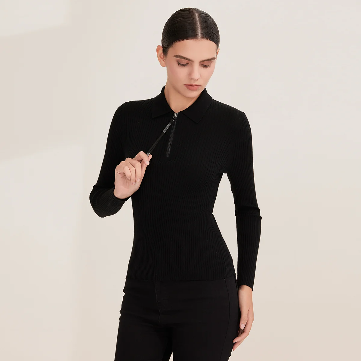 Pop BY4521226 レディース 100% ウール リ - Women'S Fashion Quarter Zip のレビューと価格