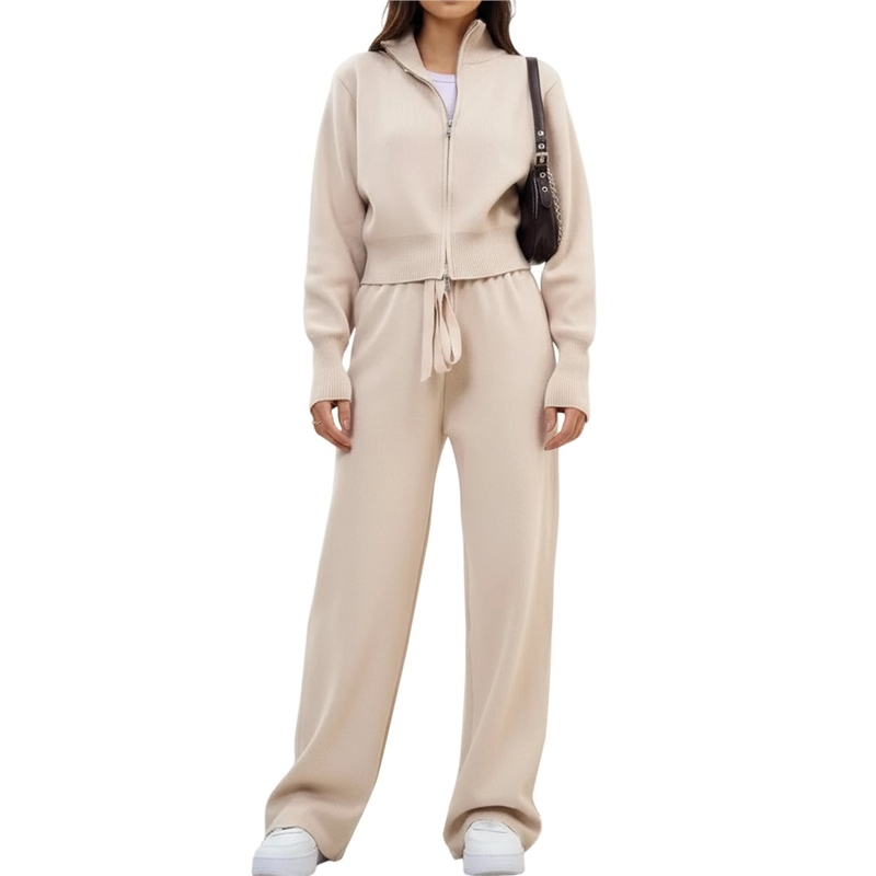 女性ラペルカラーカーディガンカジュアル毎日の通勤ニットプルオ - Women'S Fashion Quarter Zip のレビューと価格