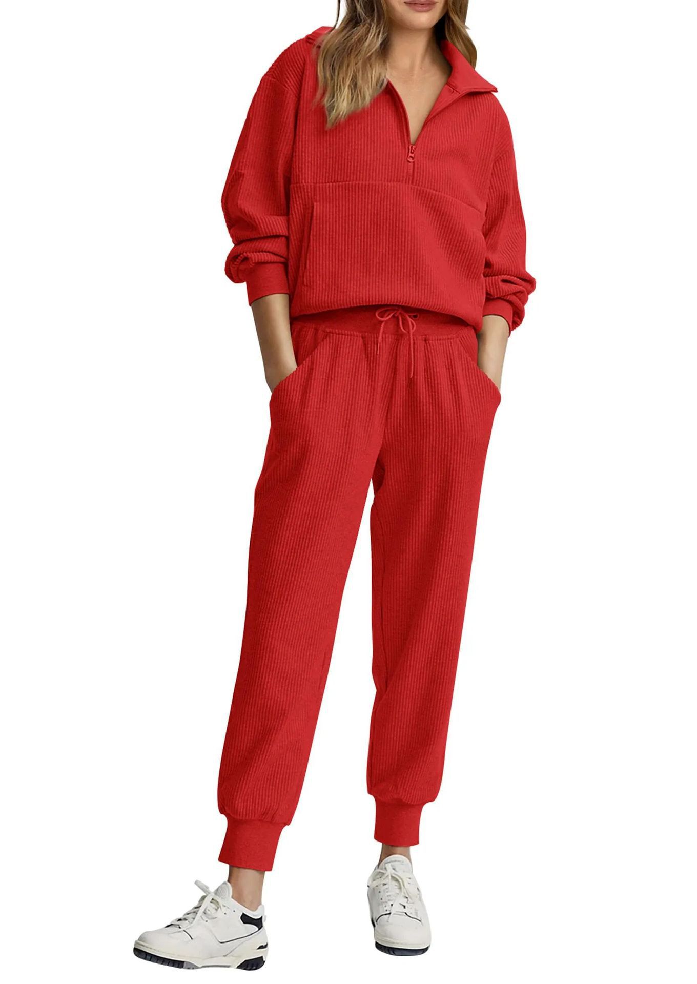 アマゾン独立系ブランド 欧米風クロスボーダー レディース新作 - Women'S Fashion Quarter Zip のレビューと価格