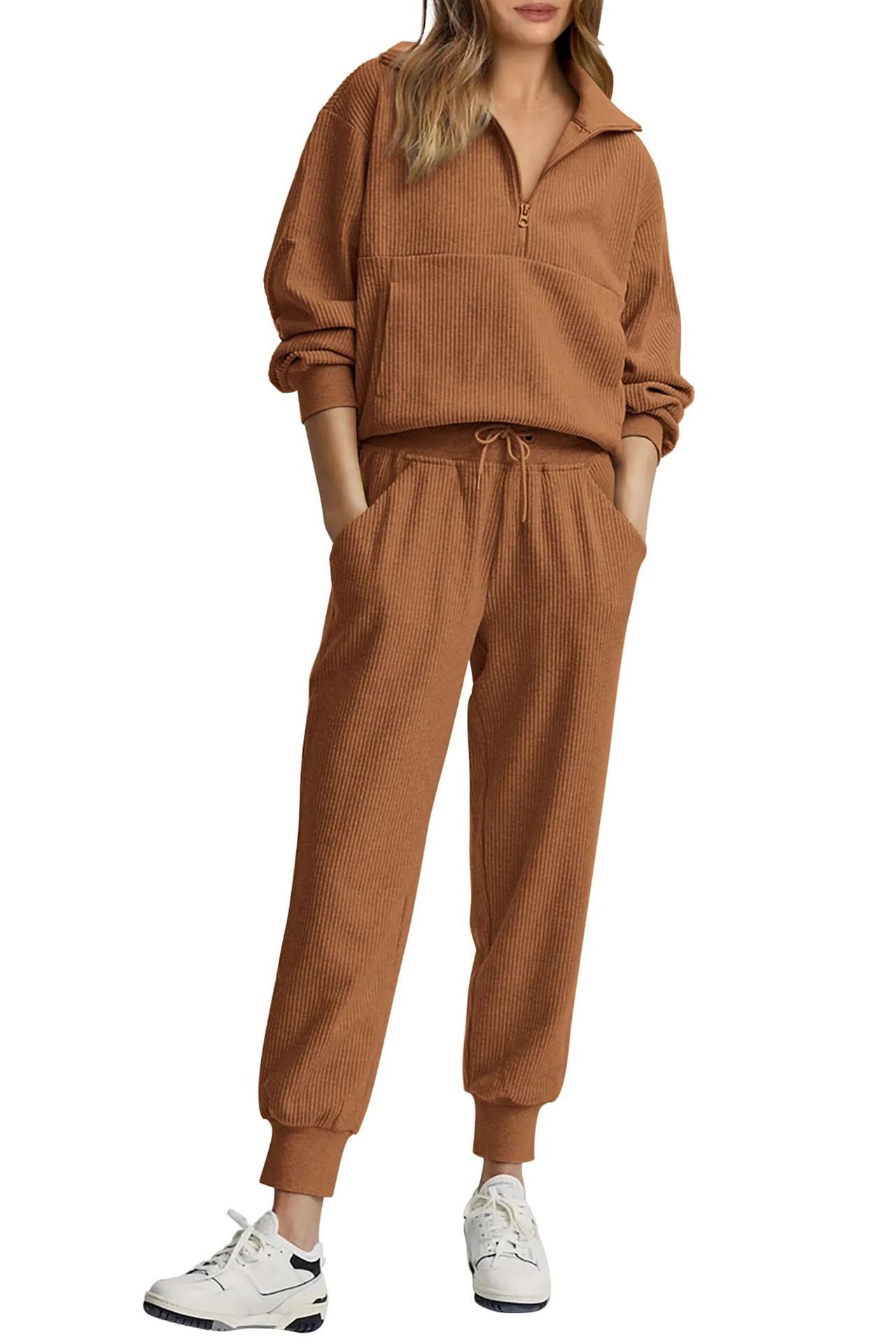 アマゾン独立系ブランド 欧米風クロスボーダー レディース新作 - Women'S Fashion Quarter Zip のレビューと価格