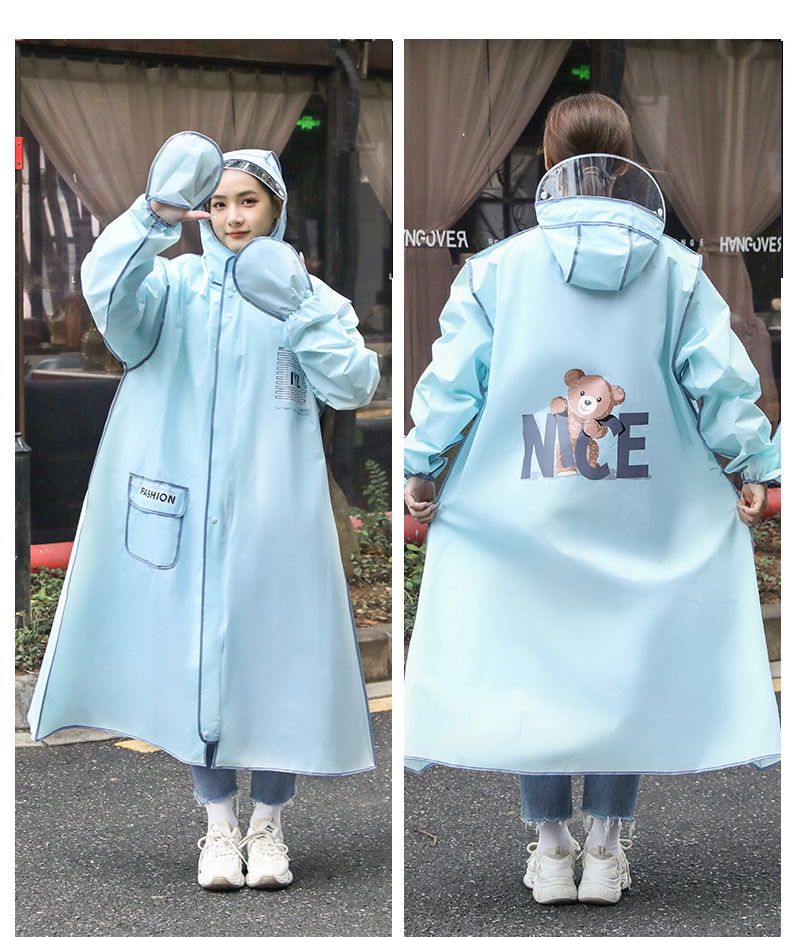 ファッション大人用レインコートグローブ付き拡張EVAレインコ - Women'S Fashion Raincoat のレビューと価格