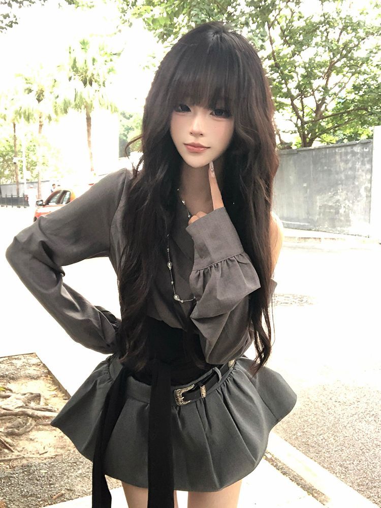 2026年ホットガールセクシーゴシックスリムオフショルダーT - Women'S Y2K Fashion Aesthetic のレビューと価格