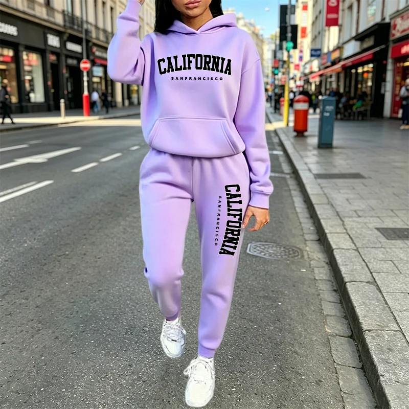 都会的なカジュアルファッション フーディジョガースーツ 秋冬 - Women'S Fashion Suit のレビューと価格