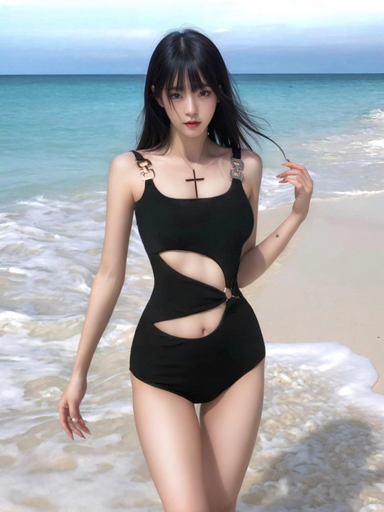 セクシーなカットアウトモノキニ レディース 2026 ファッ - Women'S Fashion Suit のレビューと価格