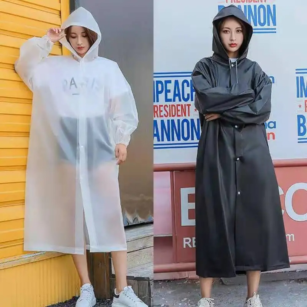 新しい防水レインコート大人の旅行ファッションレインコート屋外 - Women'S Fashion Raincoat のレビューと価格