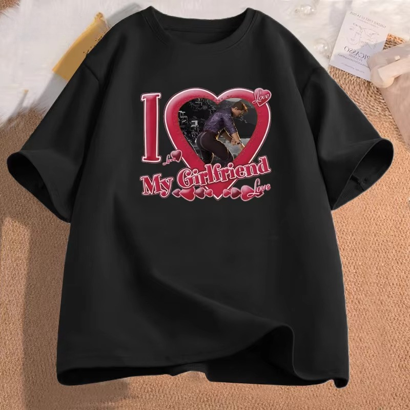 ジョニーケイジアイラブマイガールフレンド Tシャツ女性カジュ - Women Fashion Video のレビューと価格