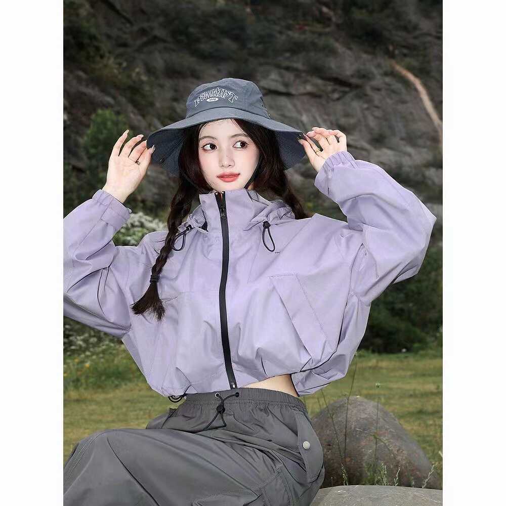 トレンチコート女性レディース防水レインコートカジュアルベーシ - Women'S Fashion Raincoat のレビューと価格