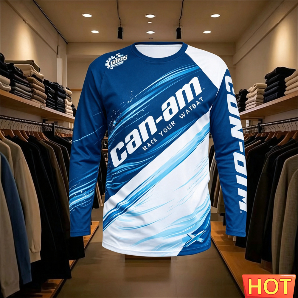 バイクレース用長袖ラウンドネックTシャツ、男女兼用、ファッシ - Women'S Fashion Jersey のレビューと価格