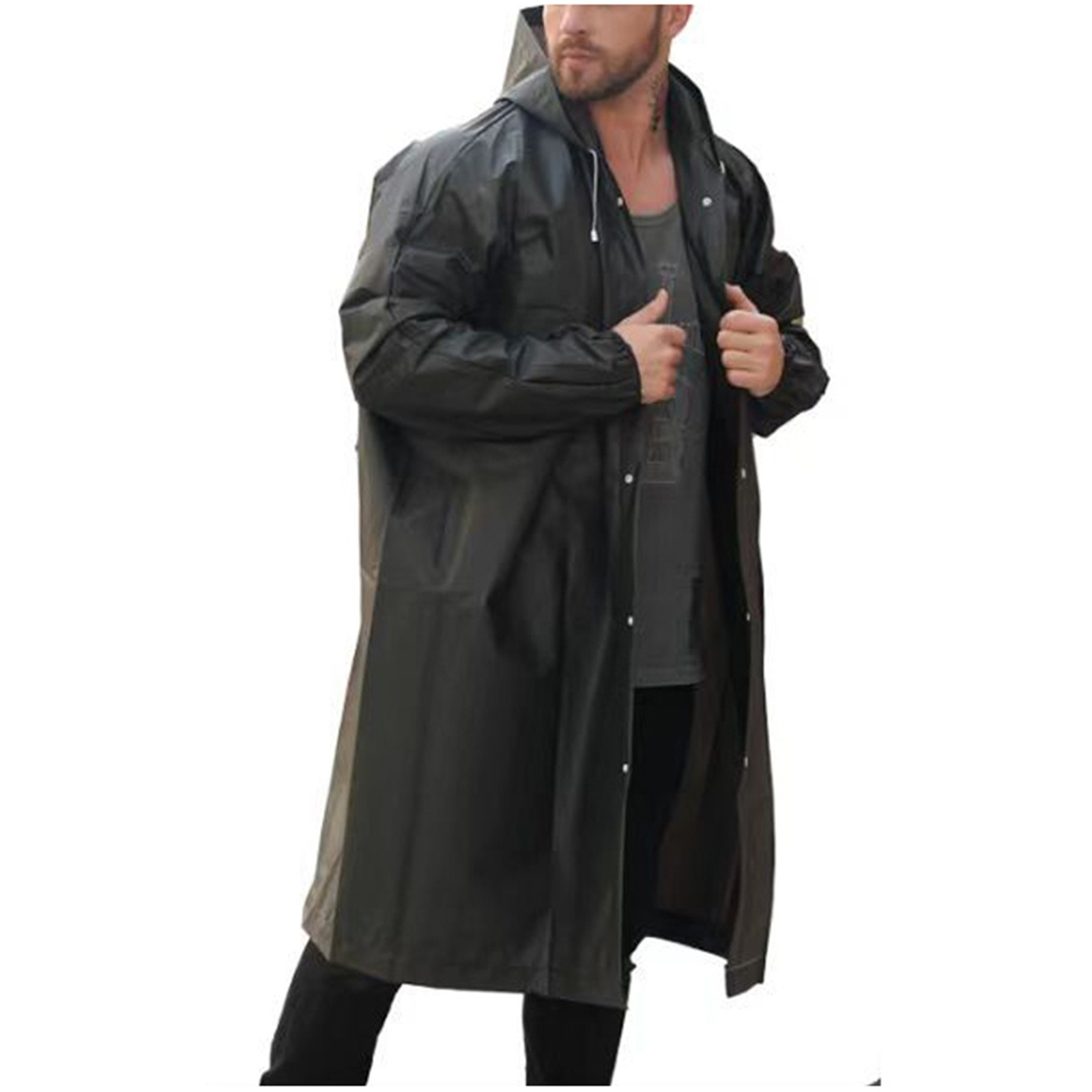 ユニセックスアウトドア旅行ファッション大人のレインコート厚い - Women'S Fashion Raincoat のレビューと価格