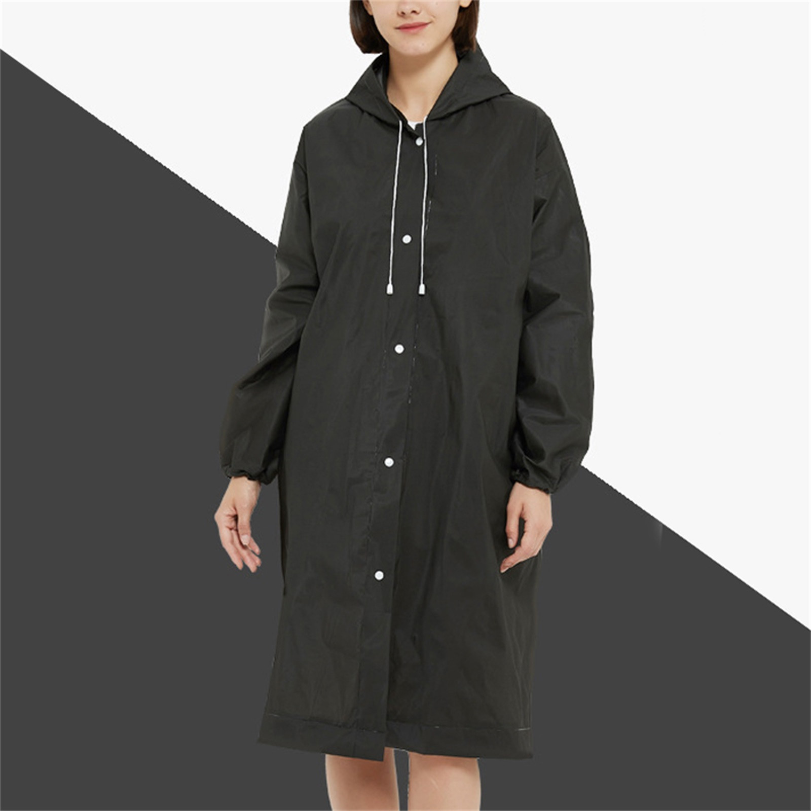 ユニセックスアウトドア旅行ファッション大人のレインコート厚い - Women'S Fashion Raincoat のレビューと価格